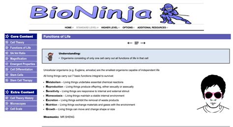 bioninja old website.